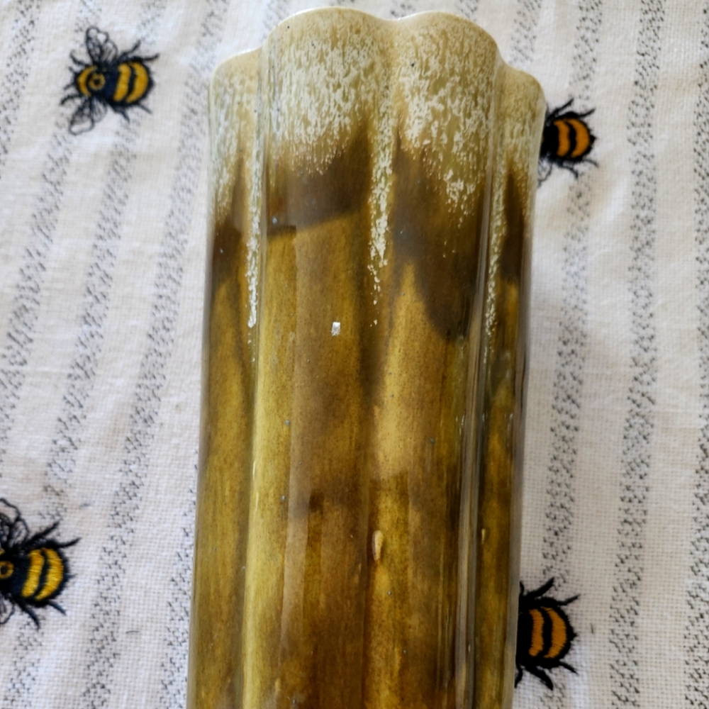 Elegant USA Brown Ceramic Vase